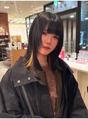 顔周りレイヤー/ウルフレイヤー/暗髪/ダークトーン/トーンダウン