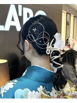 ラボー ノースプラザ店(LA'BO) 成人式ヘア　編みおろしヘア