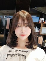 アフロート ギンザ(AFLOAT GINZA)&nbsp;【Nanako。】華奢見え顔周りレイヤースタイル