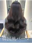 コテ巻き風パーマ /韓国風パーマ/デジタルパーマ/レイヤーカット