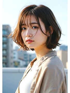 ニューカマー バイ ヘッドライト シブヤ(NEW COMER by HEADLIGHT shibuya) 挑戦しやすい★長めショートボブ