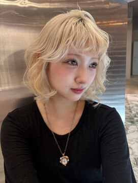 ジェム リット(GEM lit) 《karin》blonde/ケアブリーチ/ケアブリーチカラー/ブロンドヘア