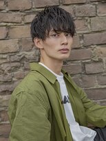 シティ(CITY)&nbsp;フェザーパーマブルーブラックサーフカールスパイキーショート