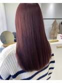 くびれヘア縮毛矯正アプリコットオレンジ夏ハイライト《用賀》