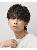 ラウンドマッシュ×シャドウパーマ