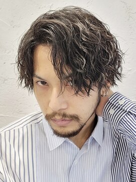 フィフス 神南(fifth) 渋谷メンズパーマシャドウパーマ緩め波巻きパーマッシュウルフ◆