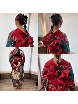 エムツージェイ(M2J) ヘアセット+メイク+振袖