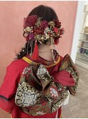 成人の日ヘアセット＆振袖着付け