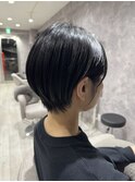 大人可愛い丸みショート/ツヤ感ショート