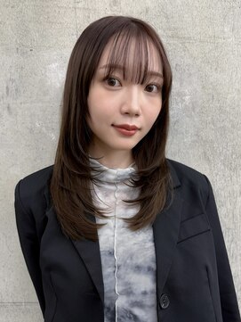 ガーデン 渋谷(GARDEN) 美髪ワンカールレイヤーミディアムシースルーバングヘア