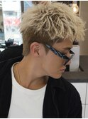 海外風ショートバレイヤージュ