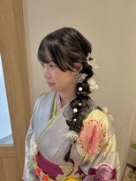 ケーフィール(HAIR PRODUCE K-feel)&nbsp;サイド編みおろし　二十歳のつどい
