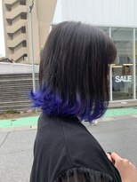 ロア 福岡天神本店(LORE) 裾カラーブルー