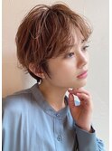 毛先パーマ*ふわっと大人ショート*