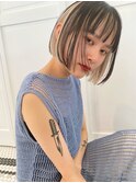 インナーカラーボブ