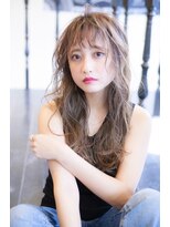 オースティン 門前仲町(AUSTIN)&nbsp;前髪かき上げイメチェンイヤリングカラーラベンダーカラーくびれ