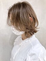 アイティーバイアルバム 藤沢店(IT by ALBUM) ハイライトレイヤー_マッシュショートカーキグレージュ_ba324081