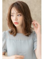 カバーヘア イヴ 戸頭店(COVER HAIR EVE)&nbsp;流れるレイヤーフェザーバングアンニュイヘアY戸頭20代30代40代