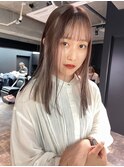my82_インナーカラーホワイトベージュ×ブラウンベージュ