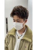 ショート×アップバング