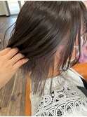 20代30代40代アッシュベージュインナーカラー