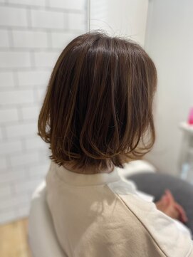 ルシードスタイル グローバルディー 稲毛店(LUCIDO STYLE GLOBAL.D) くびレイヤーエモージュ/グレージュ【稲毛】