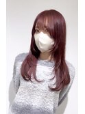 （山本）艶髪レッドピンクカラー