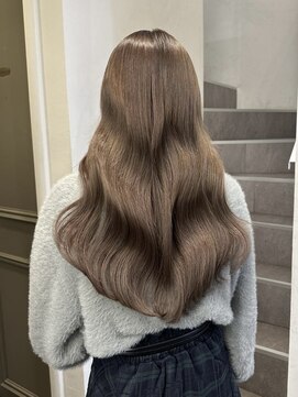 イオエ 心斎橋(ioe) ハイトーングレージュ20代30代40代【髪質改善,レイヤーカット】