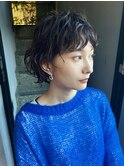 ２０代から５０代に人気のショートボブにニュアンスパーマ