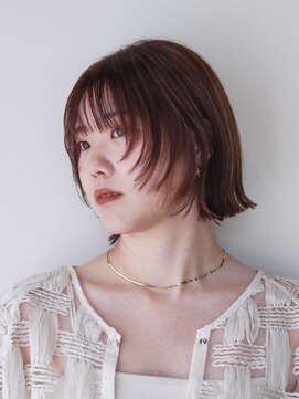 シスタ(SISTA) フェイスレイヤーボブくびれボブピンクブラウン【自由が丘】