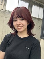 アルマモモ(Alma momo)&nbsp;ミディアムレイヤー×チェリーピンク