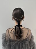 【ヘアセット】編み下ろし
