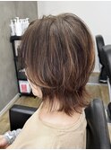 伸ばしかけに◎大人ウルフボブ