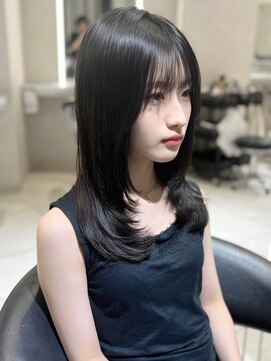 ユーフォリア 池袋東口駅前店(Euphoria) 【透明感♪韓国風エギョモリ】シースルーバング大人可愛い小顔