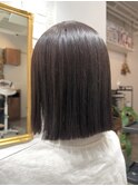《MIRU》切りっぱなしボブ/ストレートパーマ