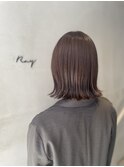 『RayKyoto』くくれるぱつんとボブパールグレージュ20代30代40代