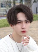 ニュアンスパーマ熊本センターパートフェザーショート