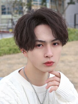 エデアンホンテン メンズサロン(EDEAN 本店 （旧：EDEAN 上通）) ニュアンスパーマ熊本センターパートフェザーショート