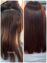 アガペー(Agape) 【地毛風縮毛矯正+髪質改善カラー】