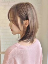 トーン 上大岡(tone.) ミディアムレイヤー”レイヤーカット*髪質改善*ベージュブラウン