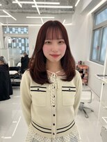 コア プラス 立川(COA PLUS)&nbsp;ピンクブラウン×顔まわりカットで柔らかく垢抜けヘア