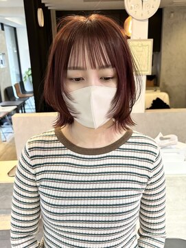 ラッキーヘア 加古川(Lucky Hair) 伸ばしかけも楽におしゃれに◎レイヤーボブ【芝本】