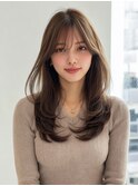 【静岡エリア】透け感ベージュのくびれミディレイヤー