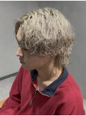 シャドウパーマ×ミルクティーベージュ