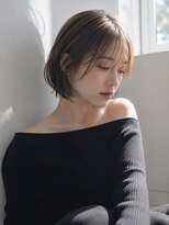 チェレ アズーリ 狭山店(Chere azuri) 【ボブ】耳かけも決まる大人可愛い丸みミニボブ小顔似合わせ