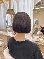 stella太秦店&nbsp;ぱっつんボブ×暖色カラー