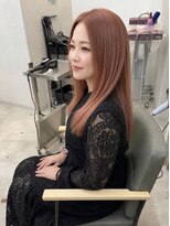カイノ イオンモール橿原店(KAINO) 艶感ピンクベージュロング