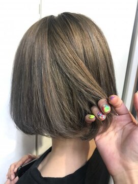 アンク クロス 関内店 グレーベージュミックスハイライト 【mifuyu】