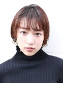 大人シンプルショートボブ