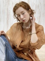 ブラウヘアアンドケア(care)&nbsp;かきあげバング&ヌーディゴールド